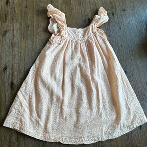 3/27$ Rise little earthling peach kids dress size 4-5Y